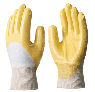Перчатки НИТРИЛ ЛАЙТ, (0516/Р5005) с нитриловым покрытием, интерлок, частичный облив, резинка