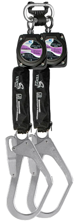 СИЗ втягивающего типа НВ-02 трос (vnt HB02C duo 0258) (двухплечевое) с карабином "Монтажный 110"