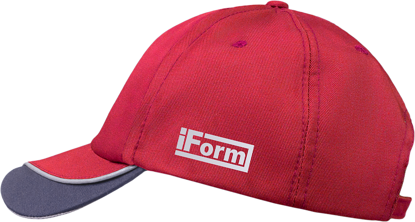 Бейсболка IFORM, красный-серый Импорт