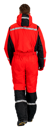 Комбинезон ПИЛОТ зимний, красный-черный