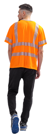 Футболка короткий рукав (СФ-3), Со - 2-й класс защиты, флуоресцентный оранжевый