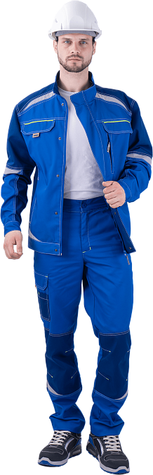 Куртка ТУРБО SAFETY летняя, василек-синий