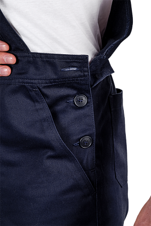 Костюм КМ-10 ЛЮКС АНТИСТАТ летний, т.синий-василек (куртка+полукомбинезон)