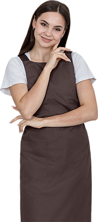 Фартук ЕВРО, коричневый