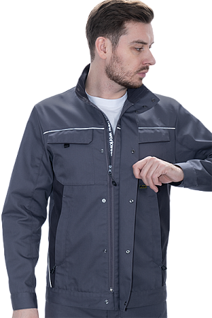 Куртка GT летняя, серый-т.серый