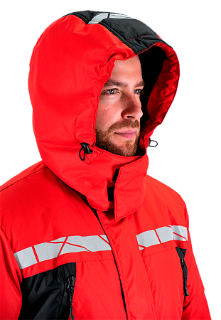 Комбинезон ПИЛОТ зимний, красный-черный