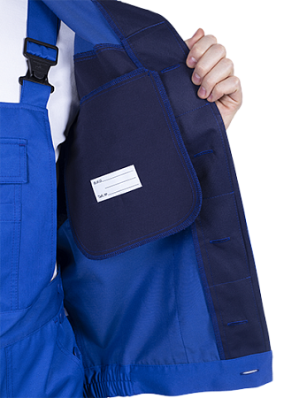 Костюм СПЕЦИАЛИСТ-2 летний, василек-т/синий (Куртка+полукомбинезон)