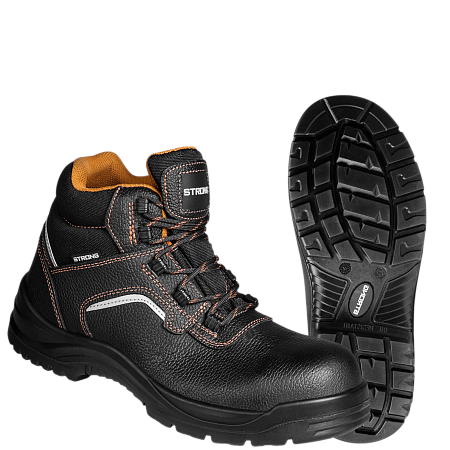 Ботинки STRONG (Стронг) с КП кожаные ПУ/ПУ