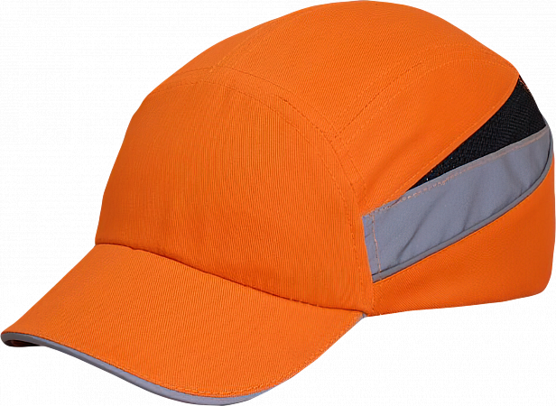 Каскетка РОСОМЗ™ RZ BIOT CAP (92214) оранжевая, длина козырька 55 мм, светоотражающие полосы