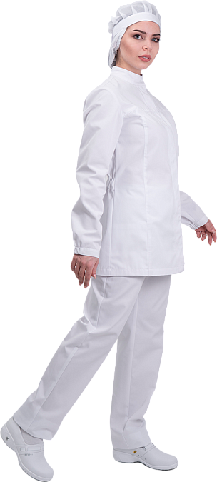 Куртка АПРЕЛИЯ ХАССП, ГОСТ Р 70231-2022, белый