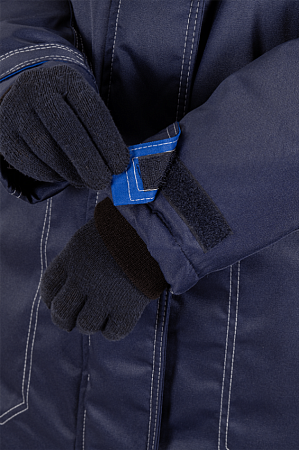 Костюм КМ-10 ЛЮКС зимний 3-4 класс, синий-василек, женский