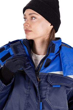 Костюм КМ-10 ЛЮКС зимний 3-4 класс, синий-василек, женский