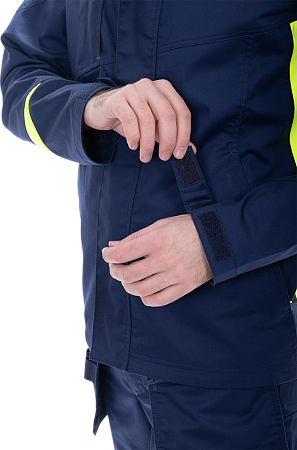 Куртка ACTIVE FLEX / АКТИВ ФЛЕКС, летняя, т.синий-флуоресцентный желтый