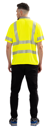 Рубашка ПОЛО(СП-3), Со - 2-й класс защиты, флуоресцентный желтый