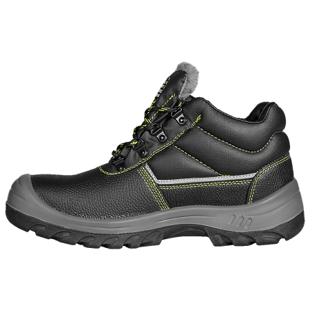 Ботинки СПЕЦ® кожаные иск. мех на ПУ/ПУ