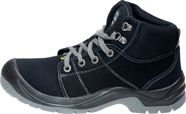 Ботинки DESERT (ДЕЗЕРТ) с МП и МС, текстиль ПУ/ПУ (черный/BLK)