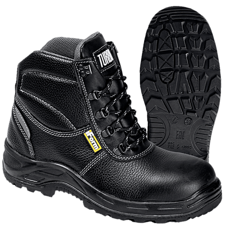 Ботинки TURBO с КП и КС хромовые ПУ/нитрил