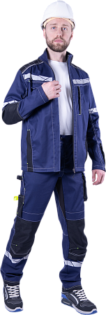 Брюки КОРПОРАЦИЯ летние, синий-черный