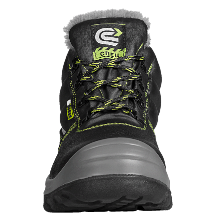 Ботинки СПЕЦ® кожаные с МП и МС иск. мех на ПУ/ПУ