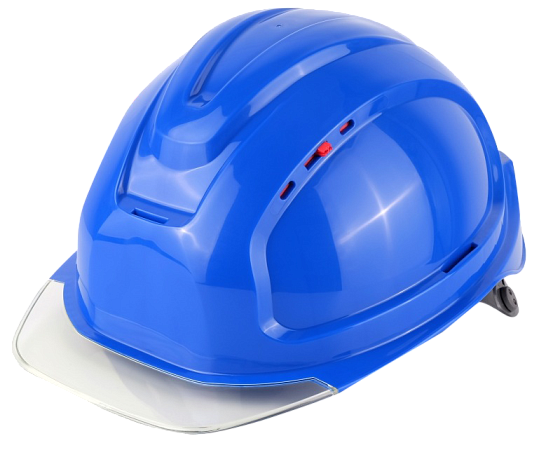 Каска СОМЗ-80 АБСОЛЮТ ПРЕСТИЖ RAPID (783718) синяя, бесцветный козырек