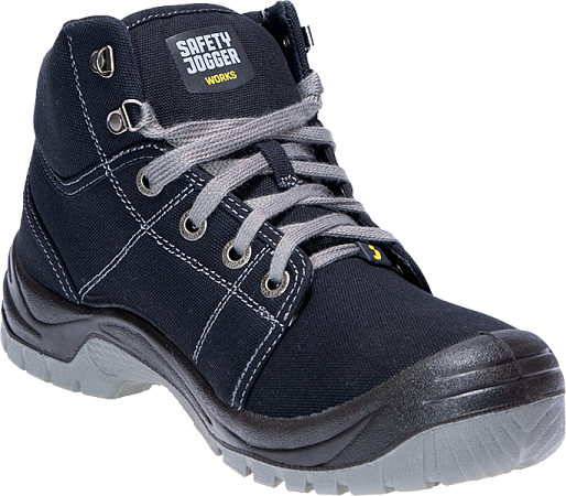 Ботинки DESERT (ДЕЗЕРТ) с МП и МС, текстиль ПУ/ПУ (черный/BLK)