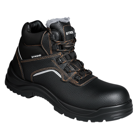 Ботинки STRONG (Стронг) с КП иск. мех кожаные ПУ/ПУ