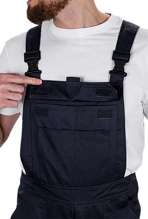 Костюм КМ-10 ЛЮКС АНТИСТАТ летний, т.синий-василек (куртка+полукомбинезон)