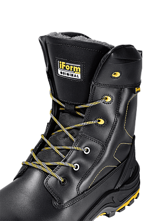 Ботинки iForm® ORIGINAL (ОРИДЖИНАЛ) высокий берец с КП и КС шерс. мех кожаные ПУ/нитрил