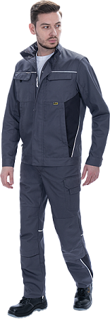 Брюки GT летние, серый-т.серый