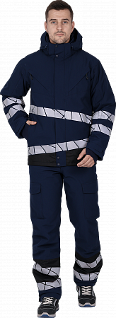 Куртка мужская утепленная ACTIVE, синий-черный