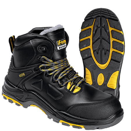 Ботинки iForm® ORIGINAL DIAMOND GRIP (ОРИДЖИНАЛ ДАЙМОНД ГРИП) с КП и КС нат. мех кожаные ПУ/нитрил