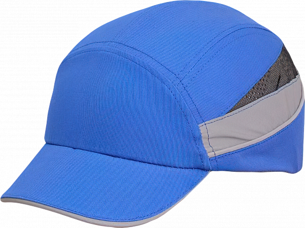 Каскетка РОСОМЗ™ RZ BIOT CAP (92213) голубая, длина козырька 55 мм, светоотражающие полосы